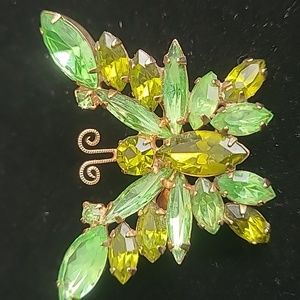 2 tone green butterfly